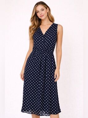 Banana Republic tiered maxi dress Navy Sleeveless